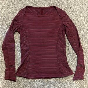 Lululemon- Women's Striped Long Sleeve Top